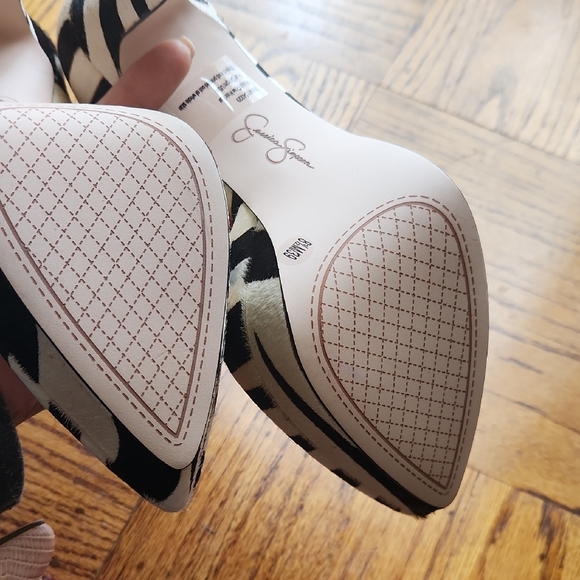 Jessica Simpson Zebra Stripe Heels (Never Worn) - Picture 3 of 7